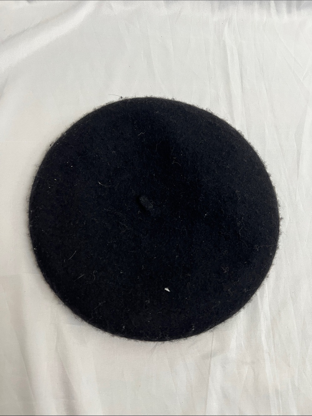 Nordstrom Rack Black Wool Beret with Tag